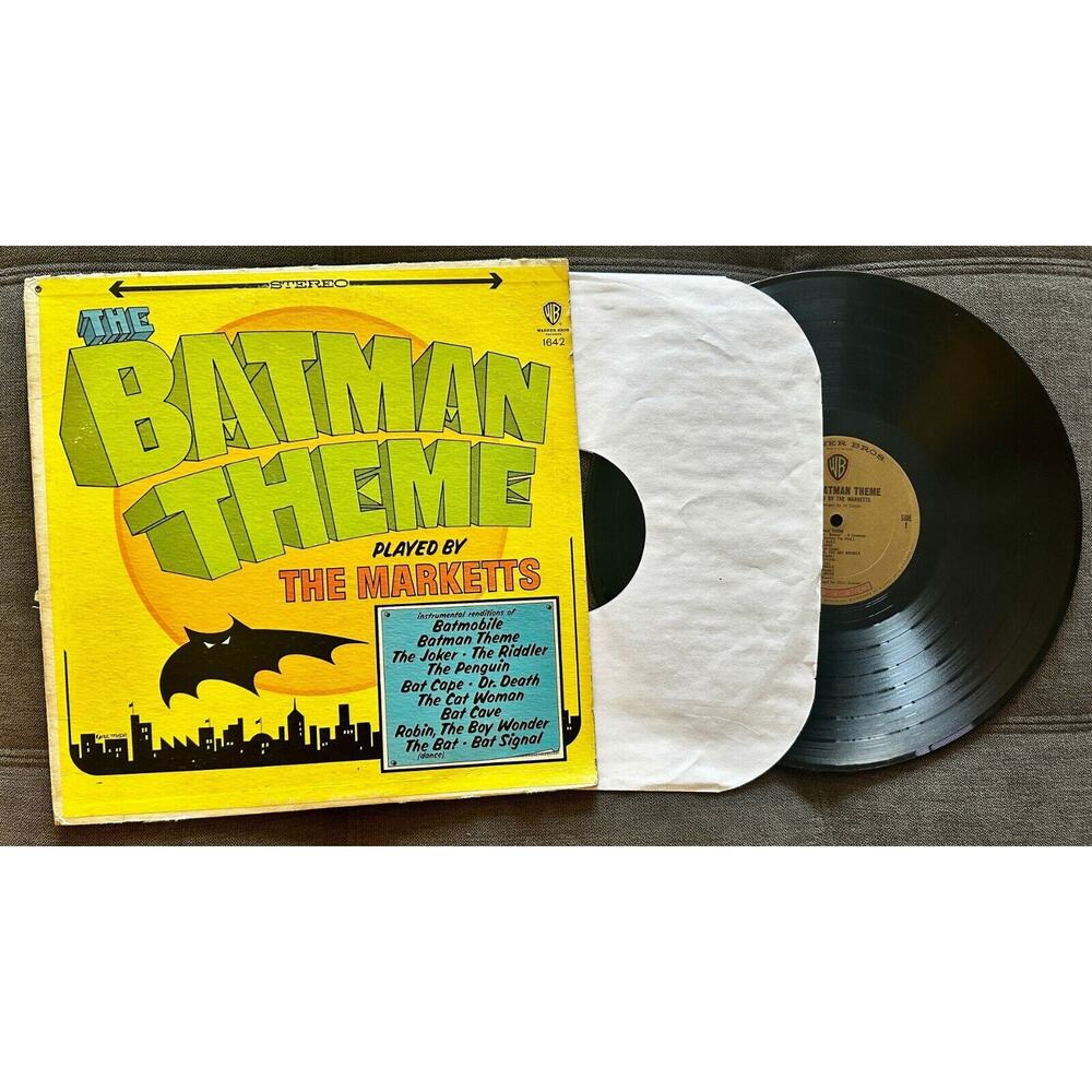BATMAN THEME by MARKETTS Vinyl LP Vintage 33 RPM
